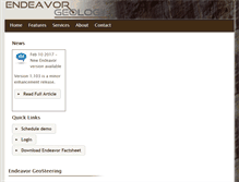Tablet Screenshot of endeavorgeologic.com